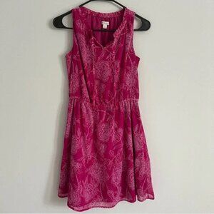 Merona Pink & White Floral Sleeveless Dress